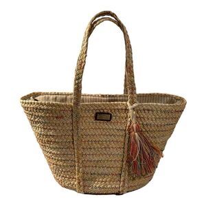 SUN 'N' SAND Women’s Fashion Large Straw Leighton | Natural Straw Shoulder Tote